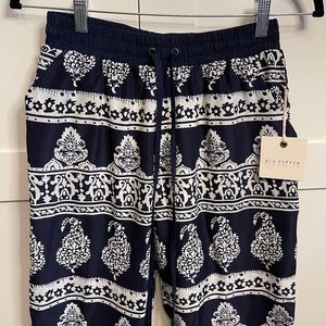 Blu Pepper Patterned Pants
